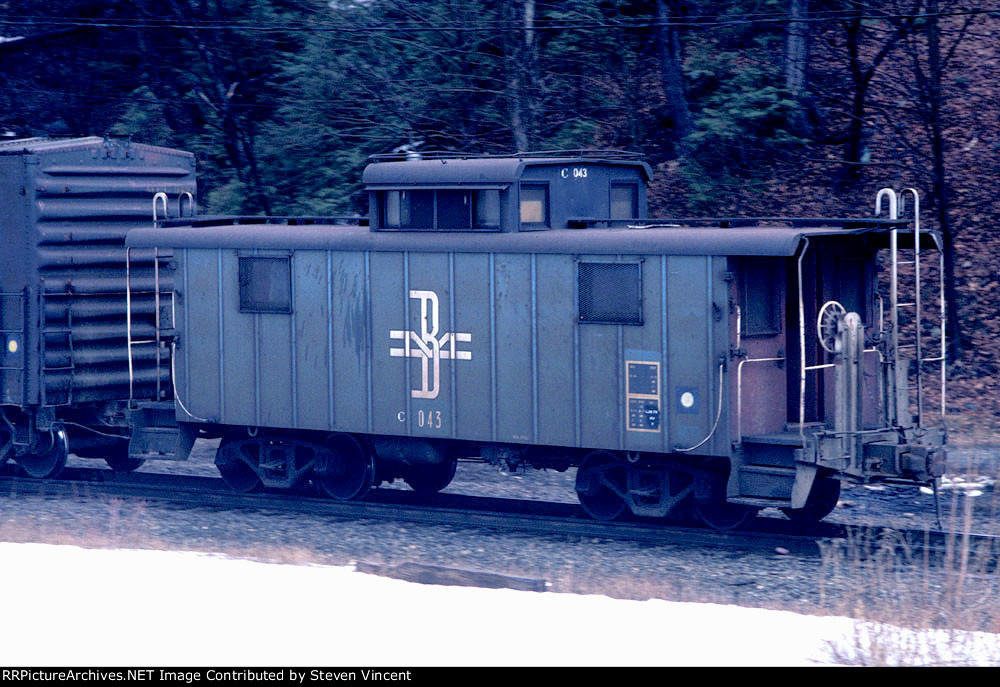 Boston & Maine caboose BM C43 at Hoosac tunnel